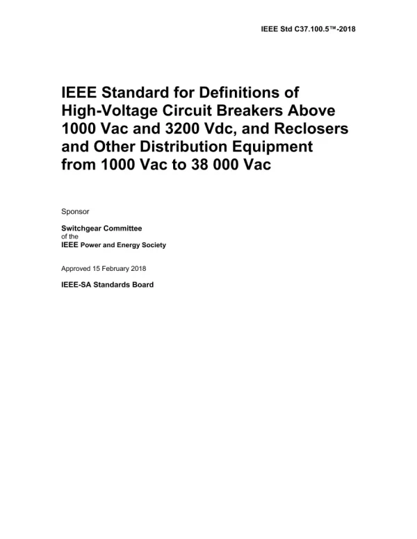 IEEE C37.100.5-2018 pdf