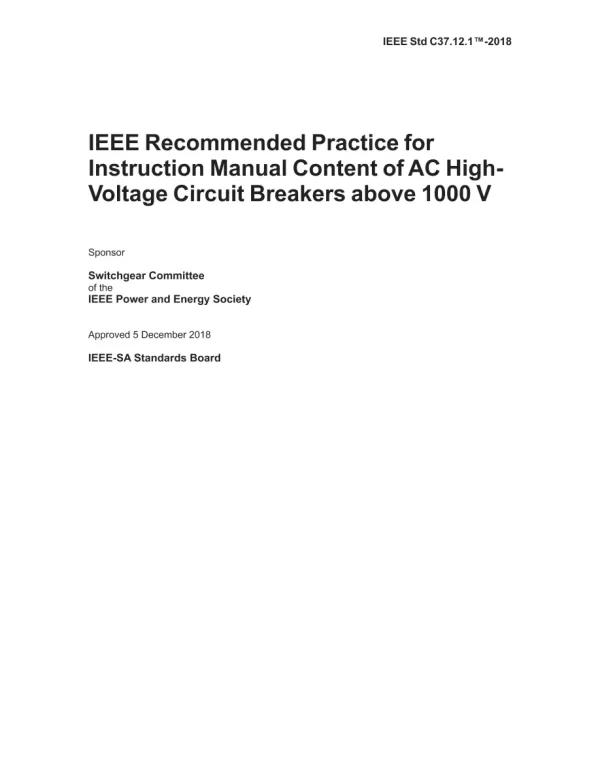 IEEE C37.12.1-2018 pdf