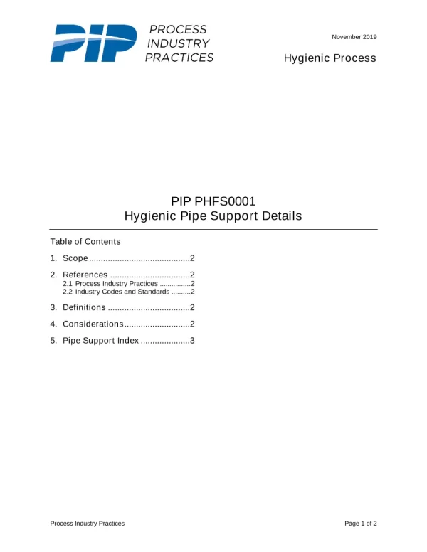 PIP PHFS0001 pdf