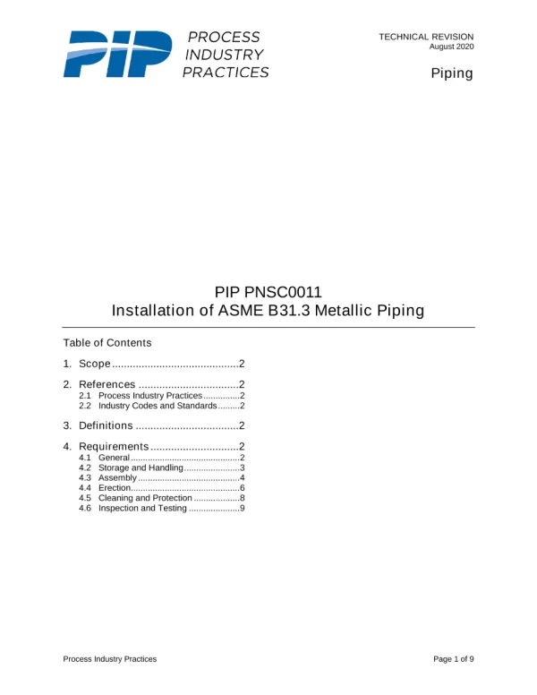 PIP PNSC0011 pdf