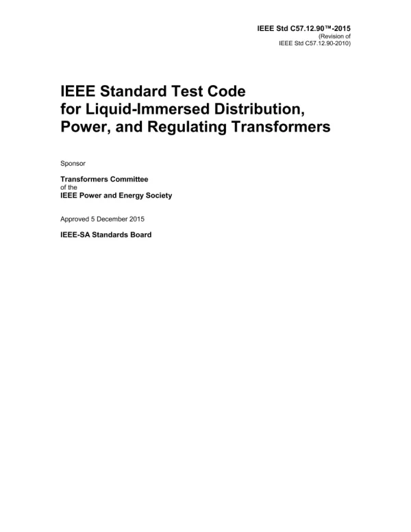 IEEE C57.12.90-2015 pdf