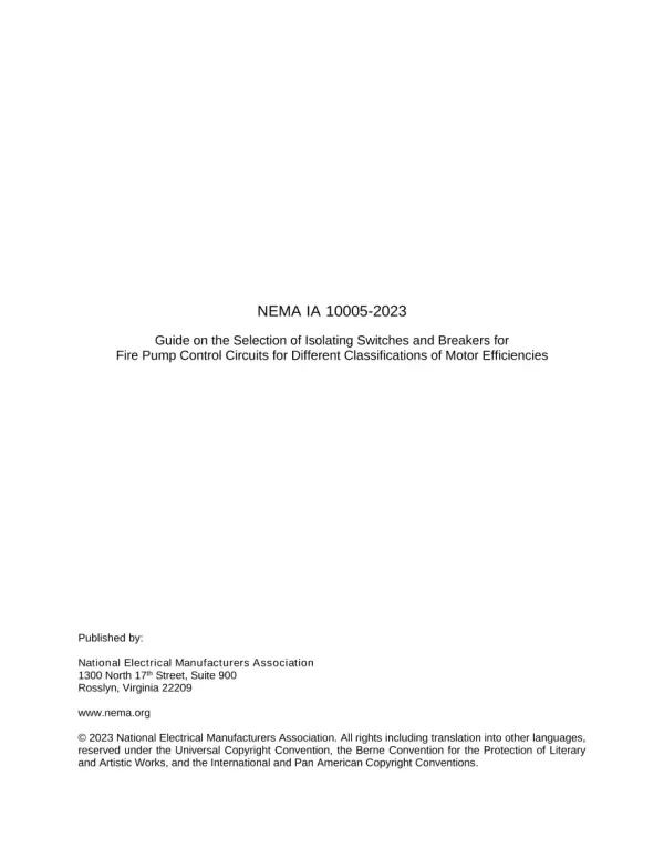 NEMA IA 10005-2023 pdf