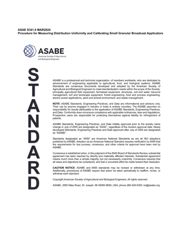 ASAE/ASABE S341.6 pdf