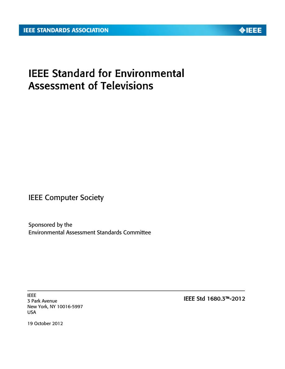 IEEE 1680.3-2012 pdf