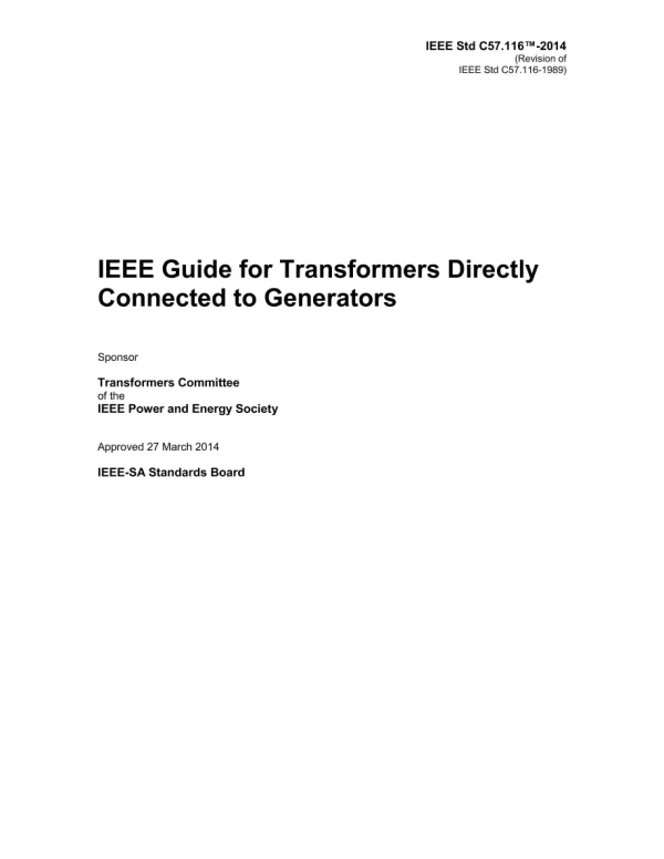 IEEE C57.116-2014 pdf