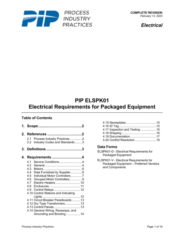 PIP ELSPK01 pdf