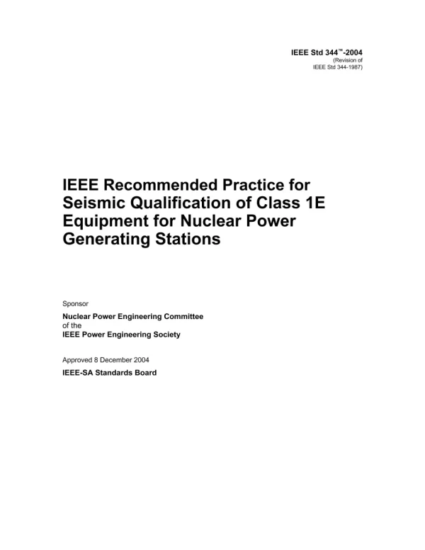 IEEE 344-2004 pdf