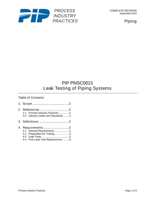 PIP PNSC0021 pdf