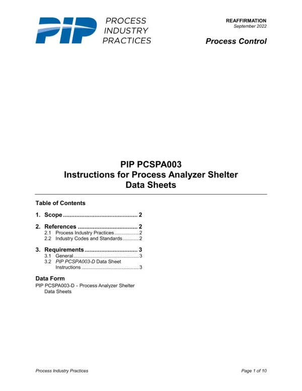 PIP PCSPA003 pdf