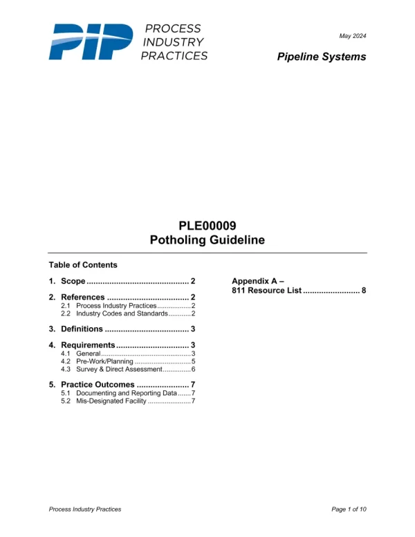 PIP PLE00009 pdf