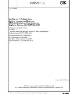 DIN CEN/TS 17466:2021 pdf