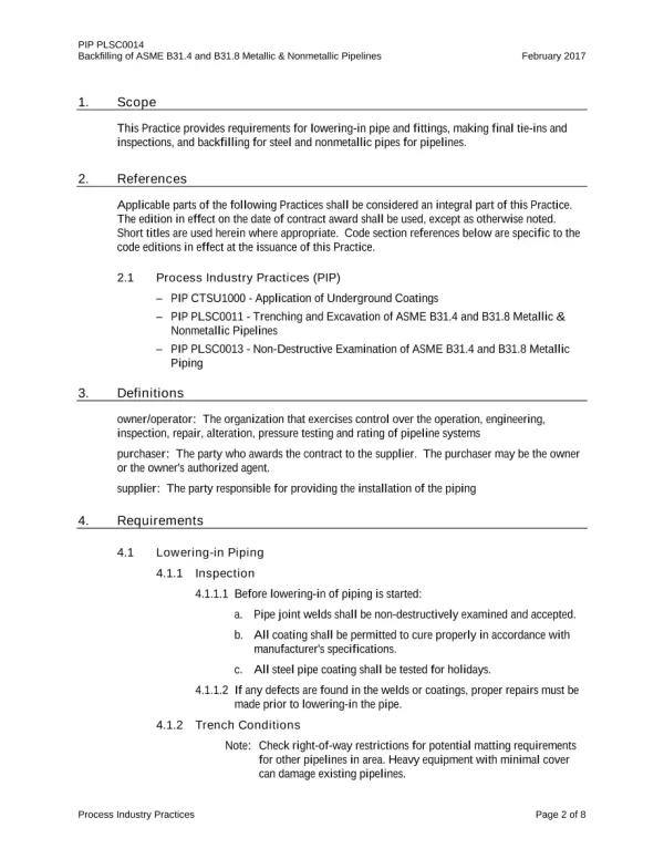 PIP PLSC0014 pdf