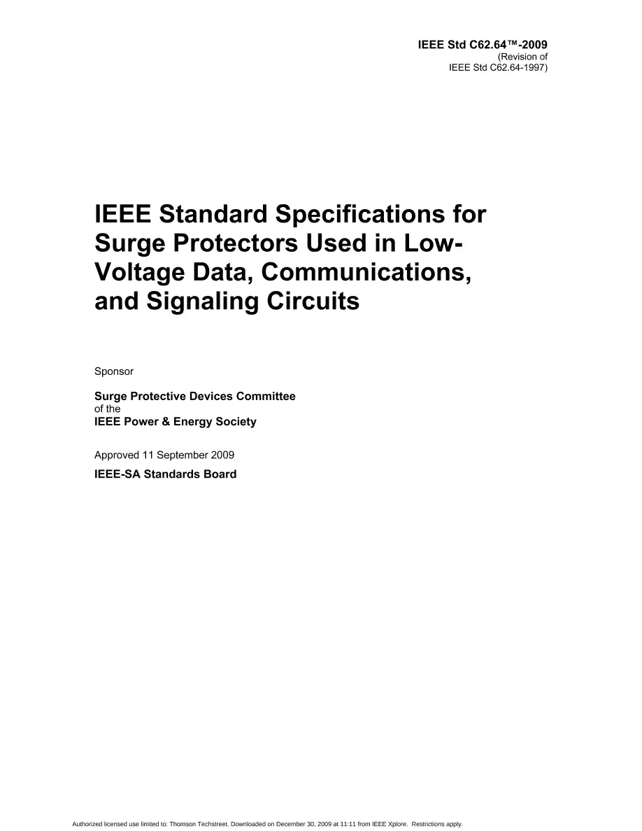 IEEE C62.64-2009 pdf