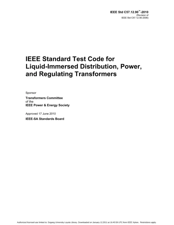 IEEE C57.12.90-2010 pdf