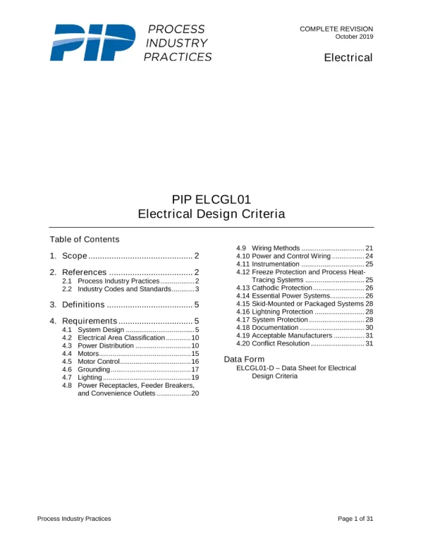 PIP ELCGL01 pdf