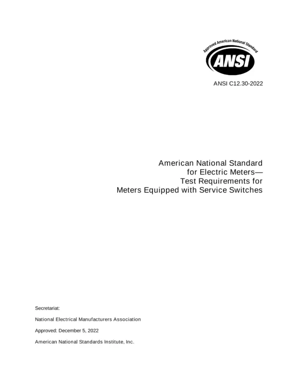 NEMA C12.30-2022 pdf