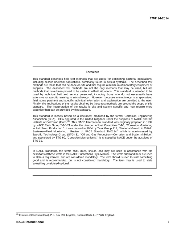 NACE TM0194-2014 pdf