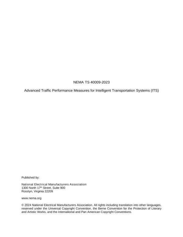 NEMA TS 40009-2023 pdf