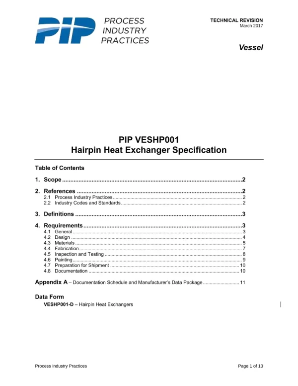 PIP VESHP001 pdf