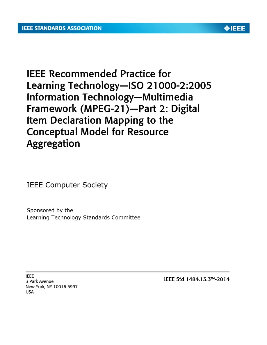 IEEE 1484.13.3-2014 pdf