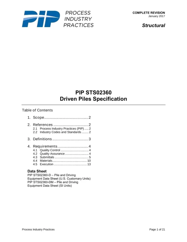 PIP STS02360 pdf