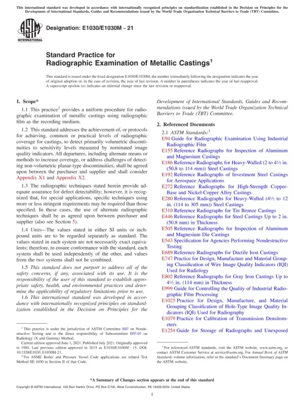 ASTM E1030/E1030M-21 pdf