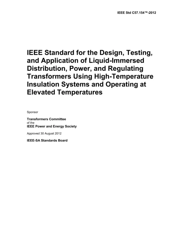 IEEE C57.154-2012 pdf