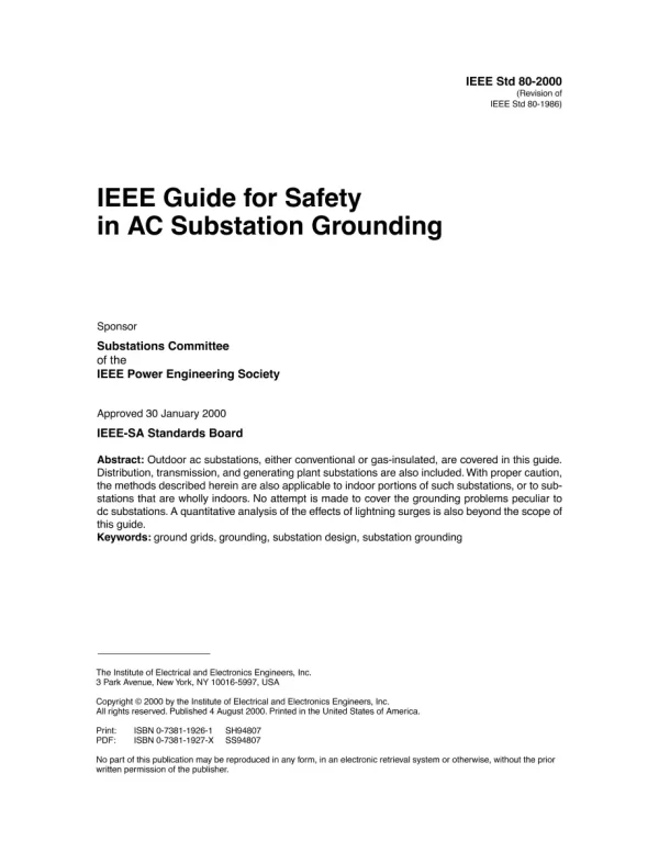 IEEE 80-2000 pdf