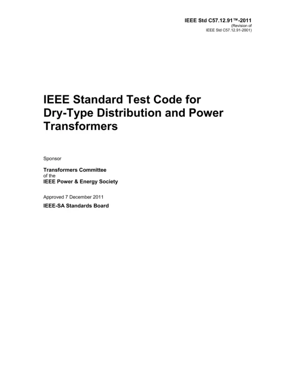 IEEE C57.12.91-2011 pdf