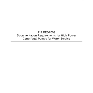 PIP REDP003 pdf