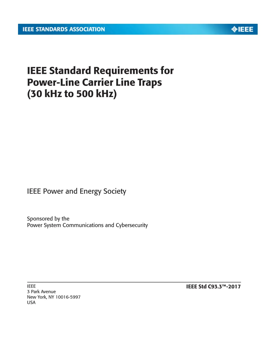 IEEE C93.3-2017 pdf