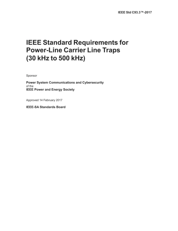 IEEE C93.3-2017 pdf