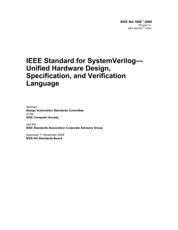 IEEE 1800-2009 pdf