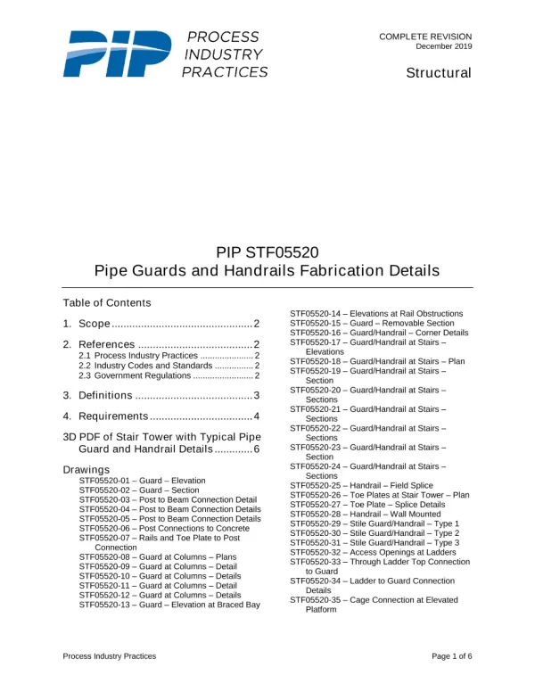 PIP STF05520 pdf