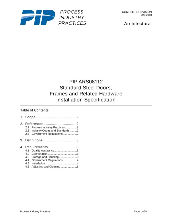 PIP ARS08112 pdf