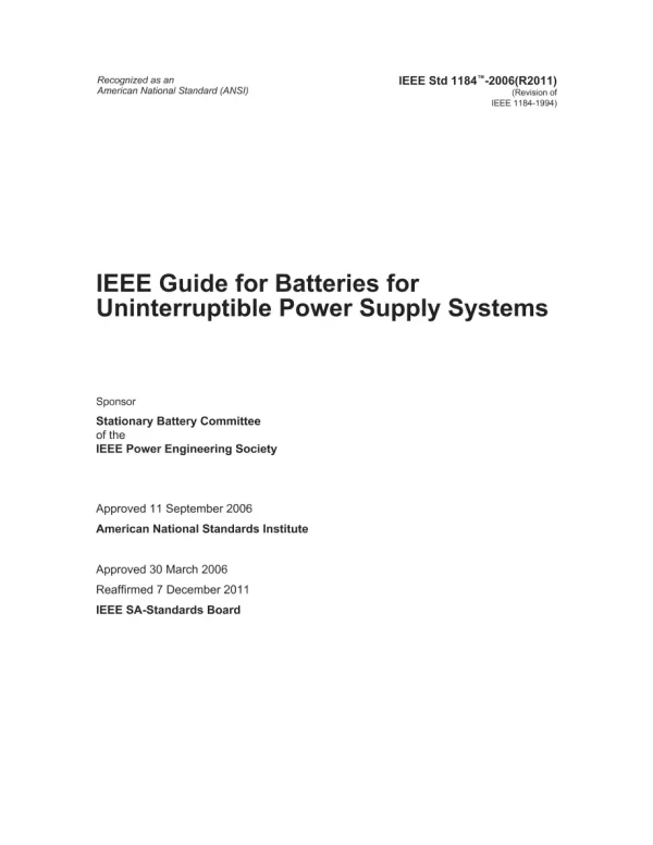 IEEE 1184-2006 pdf