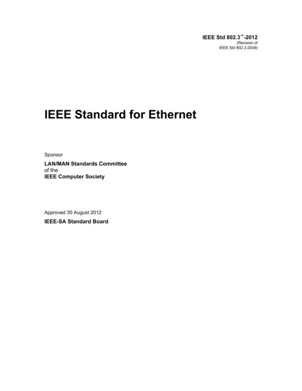 IEEE 802.3-2012 pdf