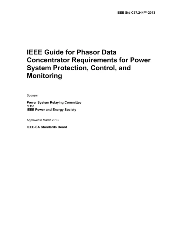 IEEE C37.244-2013 pdf