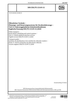 DIN CEN/TS 13149-11:2020 pdf