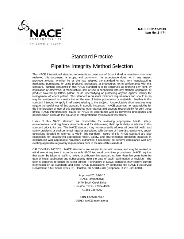 NACE SP0113-2013 pdf