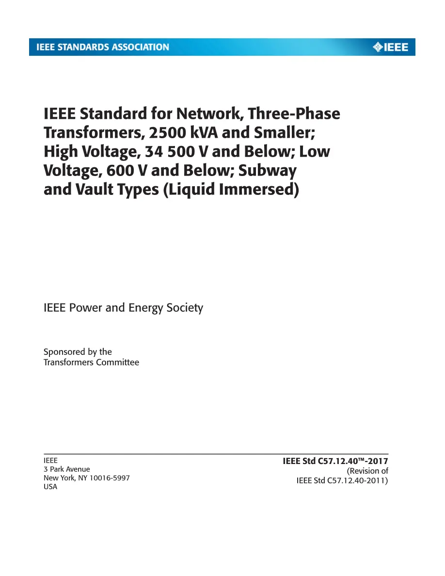 IEEE C57.12.40-2017 pdf