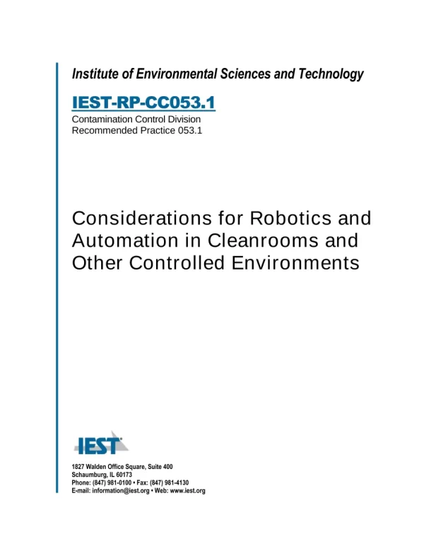 IEST RP-CC053.1 pdf