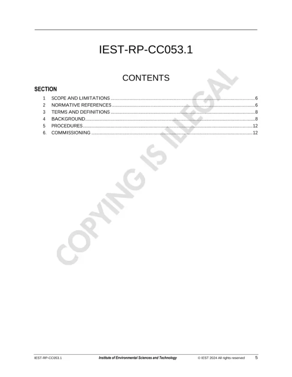 IEST RP-CC053.1 pdf