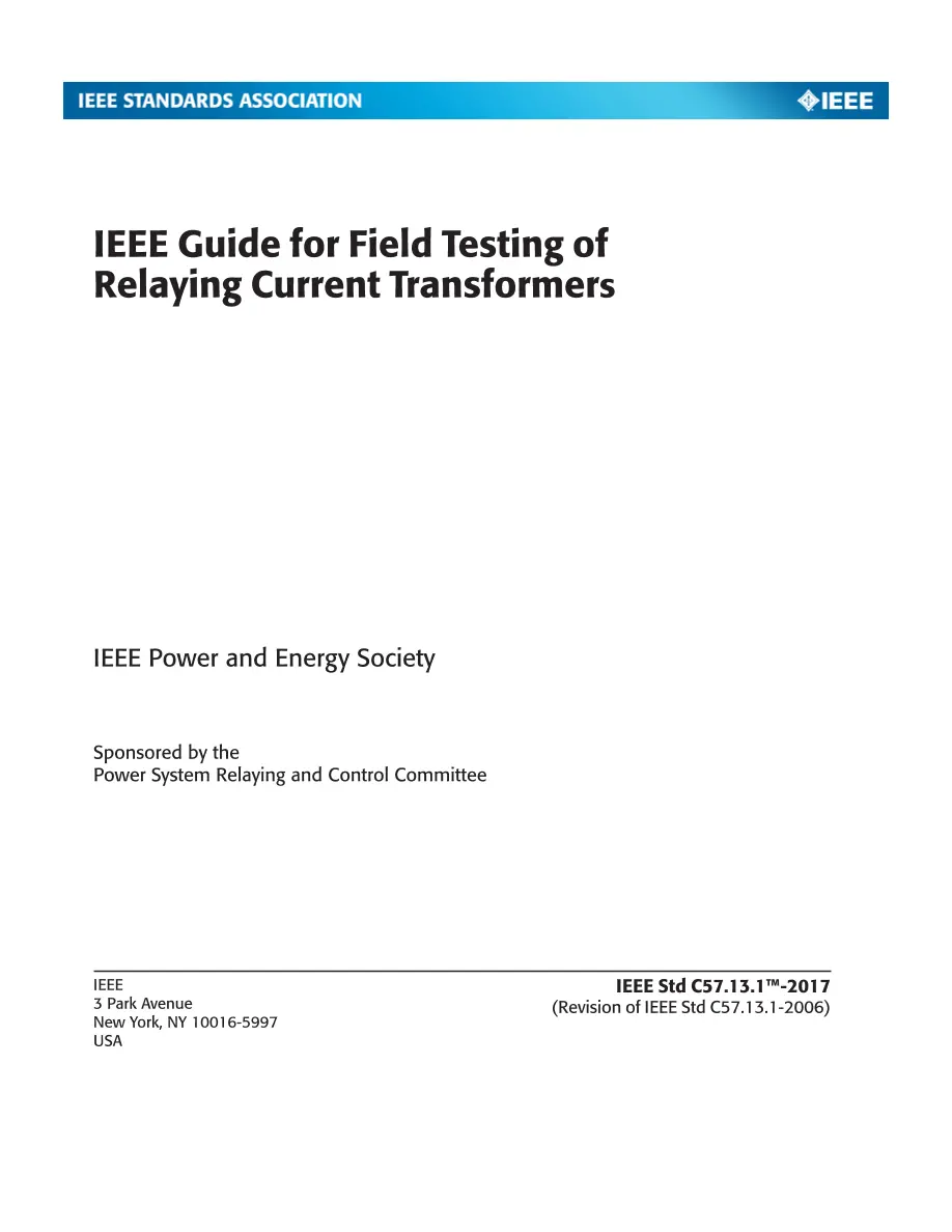 IEEE C57.13.1-2017 pdf