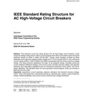 IEEE C37.04-1999 pdf