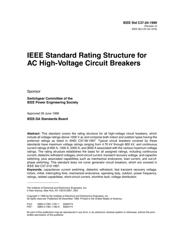 IEEE C37.04-1999 pdf