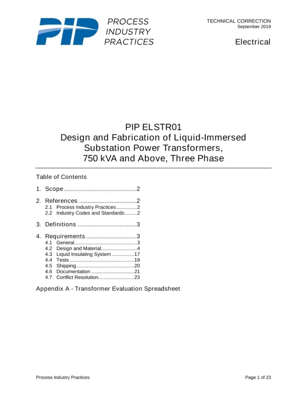 PIP ELSTR01 pdf