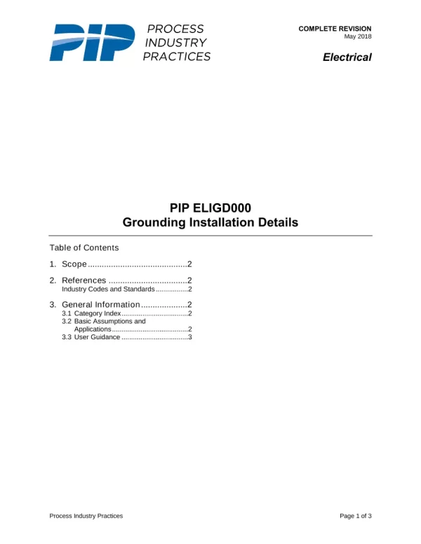 PIP ELIGD000 pdf