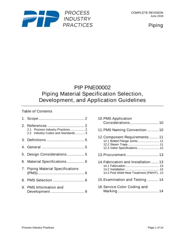 PIP PNE00002 pdf