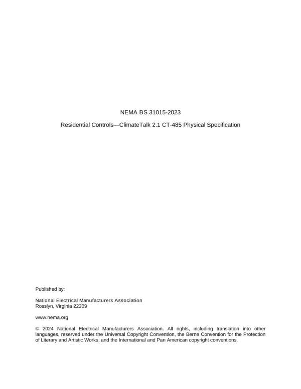 NEMA BS 31015-2023 pdf